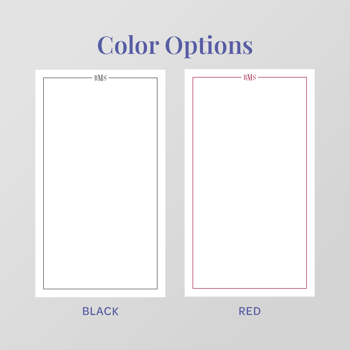 Line Monogram Notepad