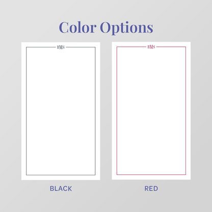Line Monogram Notepad
