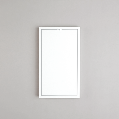 Line Monogram Notepad