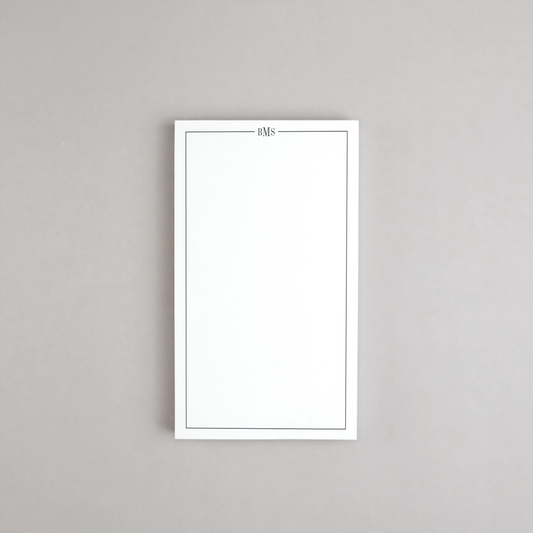 Line Monogram Notepad