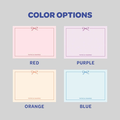 Bowtie Flat Notecard
