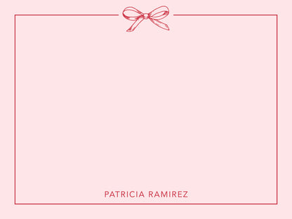 Bowtie Flat Notecard