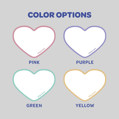 Border Heart Shaped Notecard