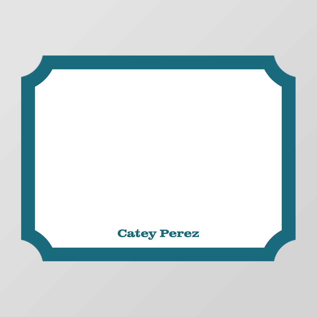 Border Bracket Shaped Notecard