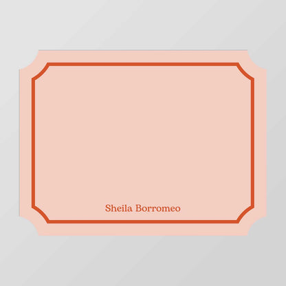Thick Lined Bracket Shaped Notecard