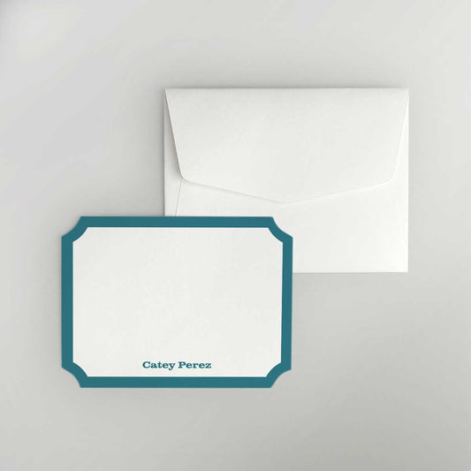 Border Bracket Shaped Notecard