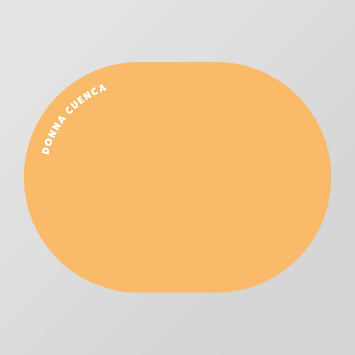 Soft Oval Shaped Notecard