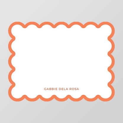 Verge Scalloped Shaped Notecard