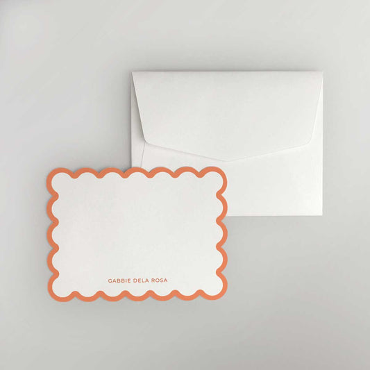 Verge Scalloped Shaped Notecard