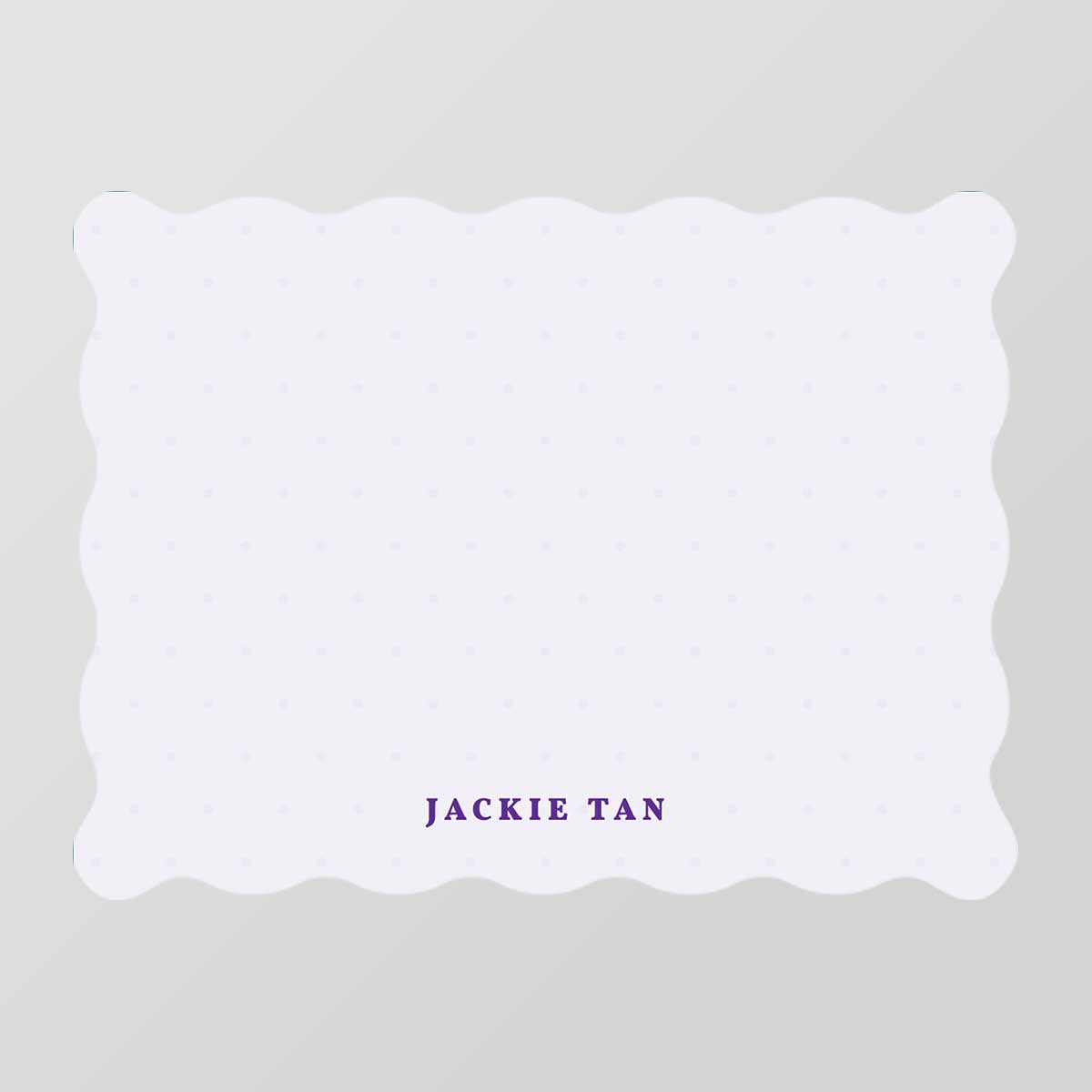 Fleck Wave Shaped Notecard