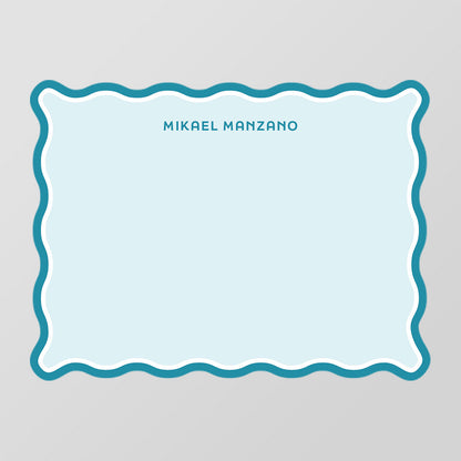 Brim Wave Shaped Notecard