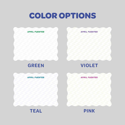 Patchy Wave Shaped Notecard