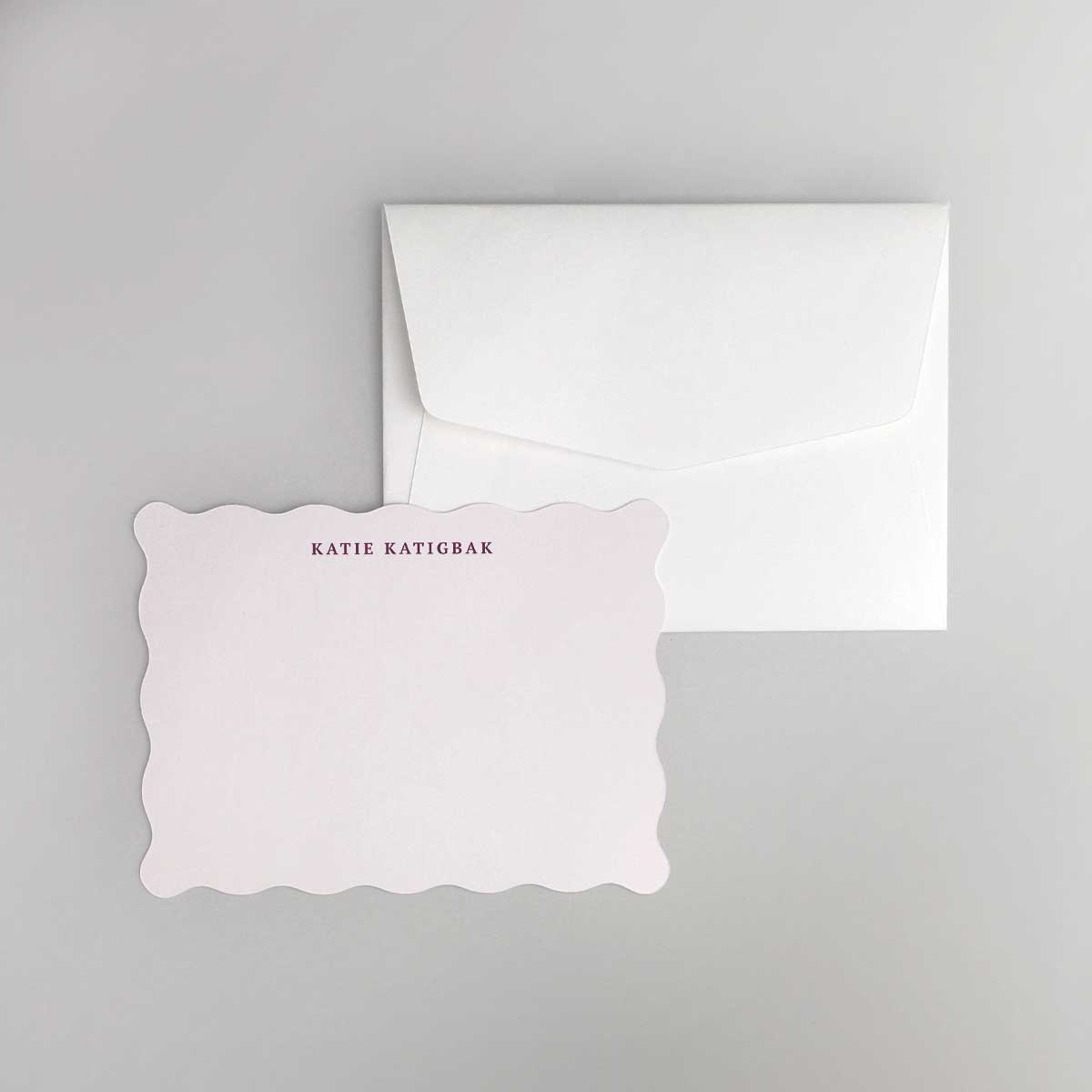 Ordinary Wave Shaped Notecard