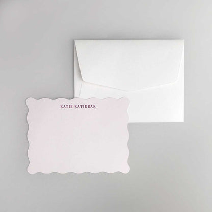 Ordinary Wave Shaped Notecard