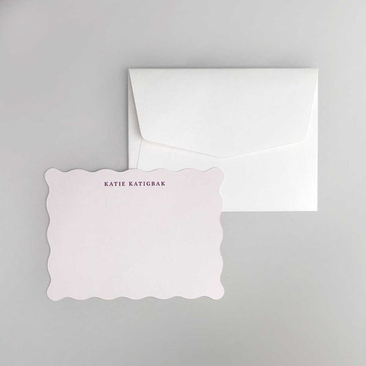 Ordinary Wave Shaped Notecard