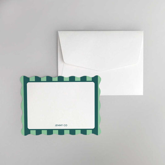 Strip Wave Shaped Notecard