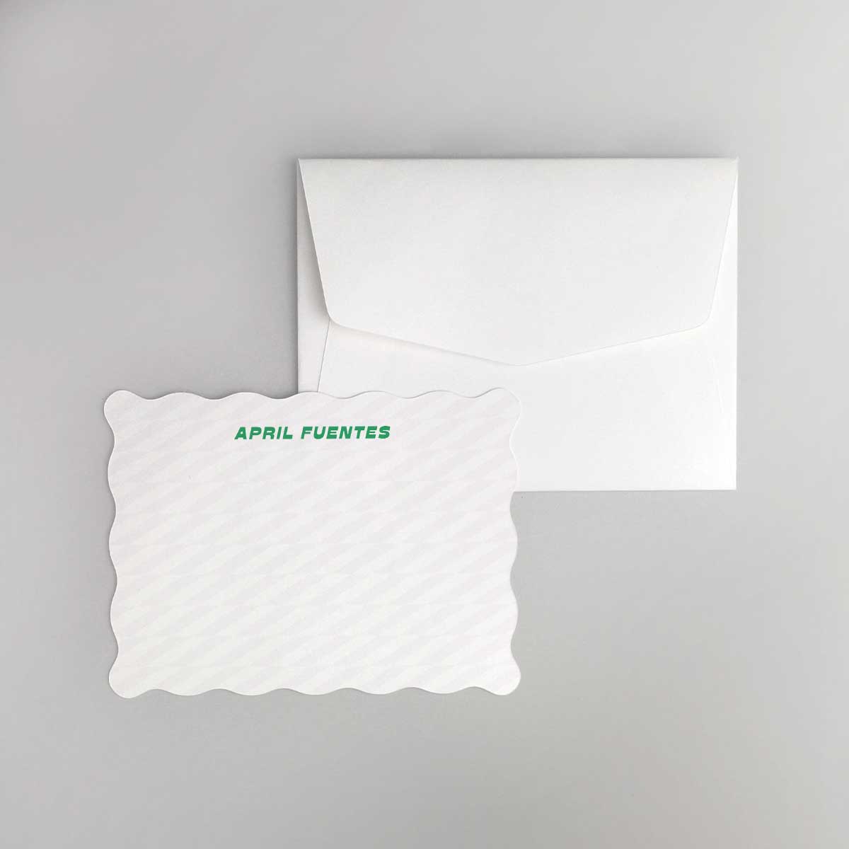 Patchy Wave Shaped Notecard