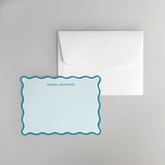 Brim Wave Shaped Notecard