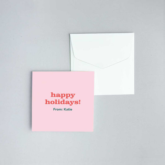 Holiday Greetings Folded Notecard