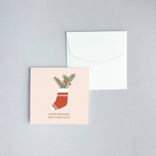 Yuletide Wishes Folded Notecard