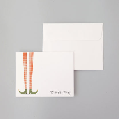 Elf Holiday Flat Notecard