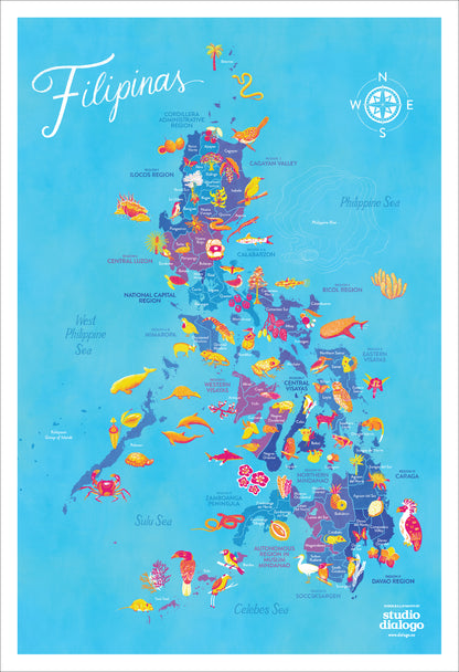 Filipinas Flora and Fauna Map