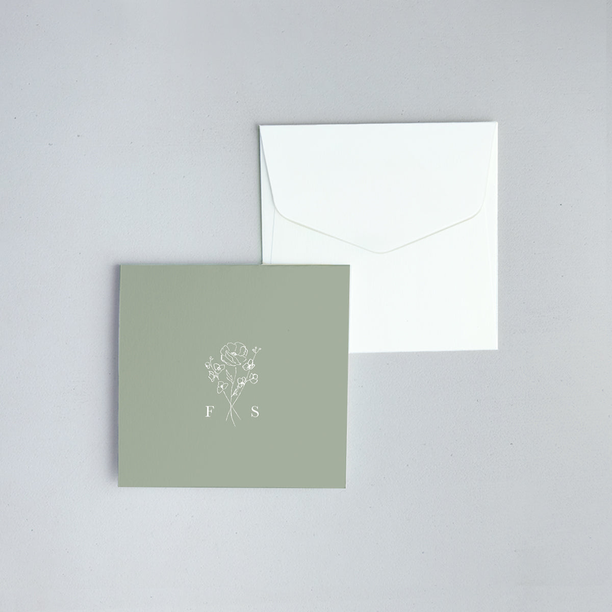 Bouquet Folded Notecard