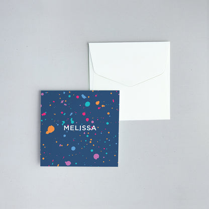 Splatter Folded Notecard
