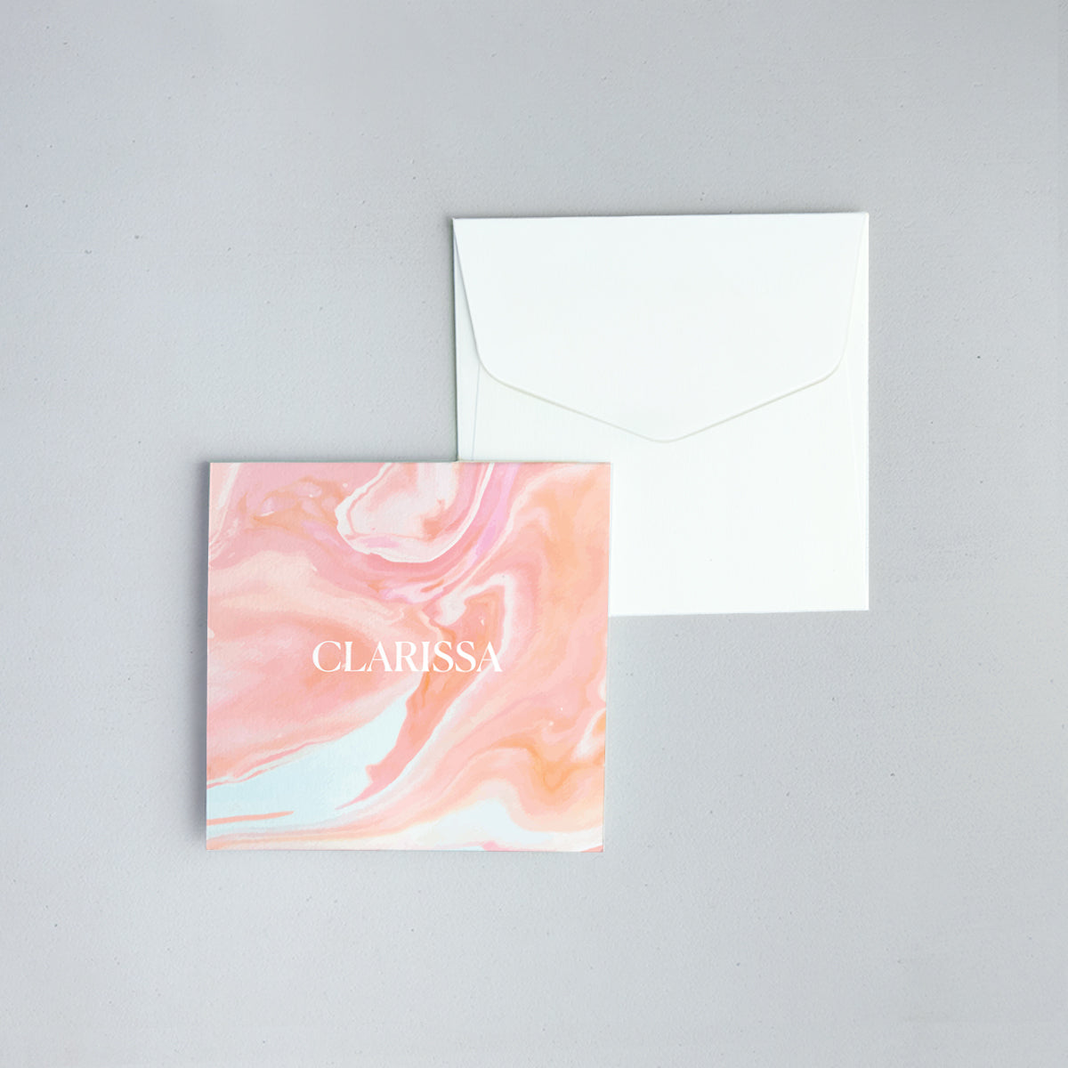 Watercolor Folded Notecard