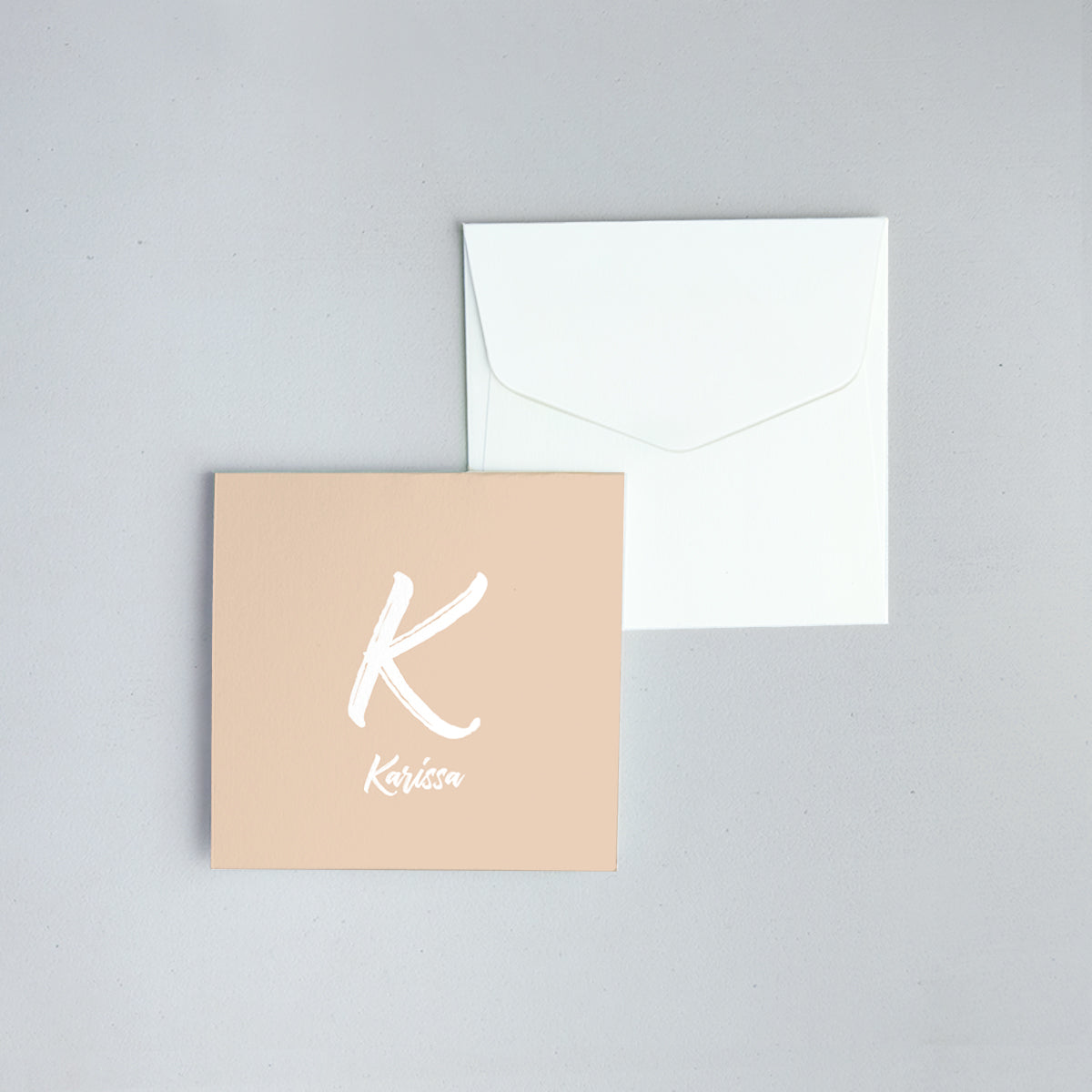 Brush Strokes Folded Notecard