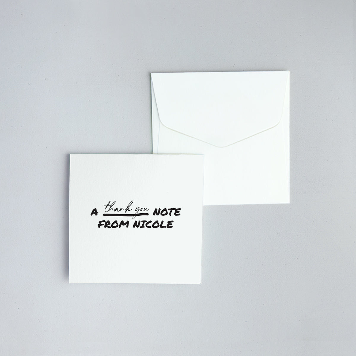 Fill In The Blanks Folded Notecard